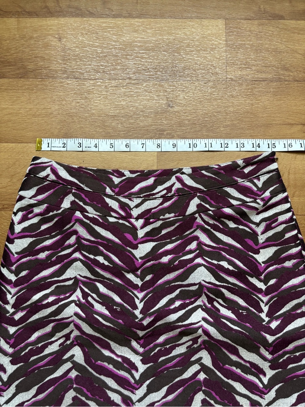 Merona Purple and Black Zebra-Print Mini Skirt - Picture 12 of 12